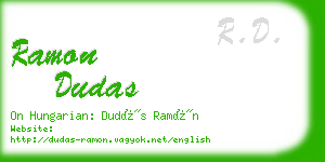 ramon dudas business card